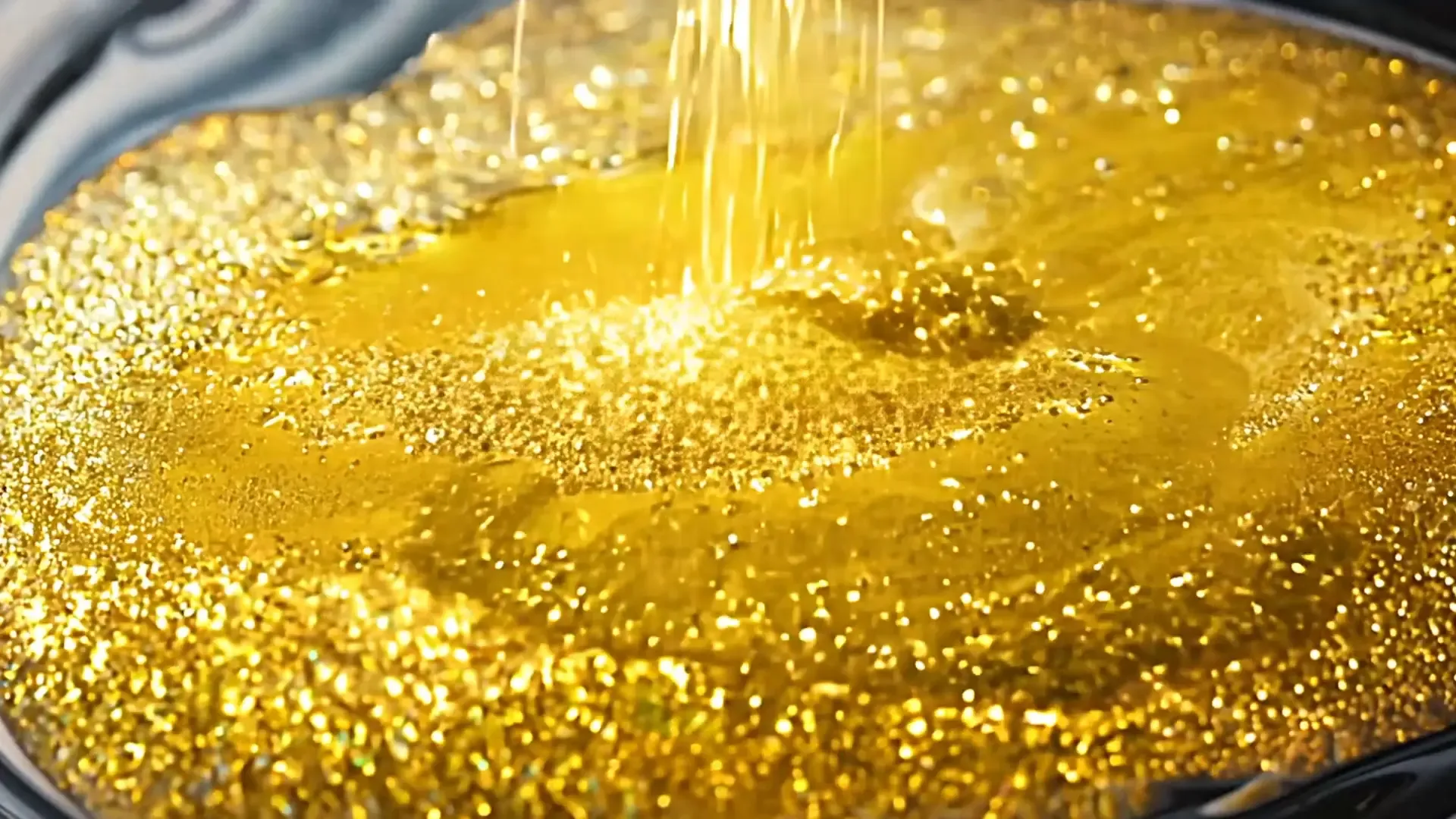 Liquid Gold Pour Background for Jewelry and Watch Ads